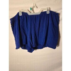Cacique Sleep Shorts elastic waist Blue Womens Plus Size 26/28‎